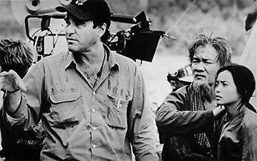 Oliver Stone on the set of “Heaven and Earth,” 1993.